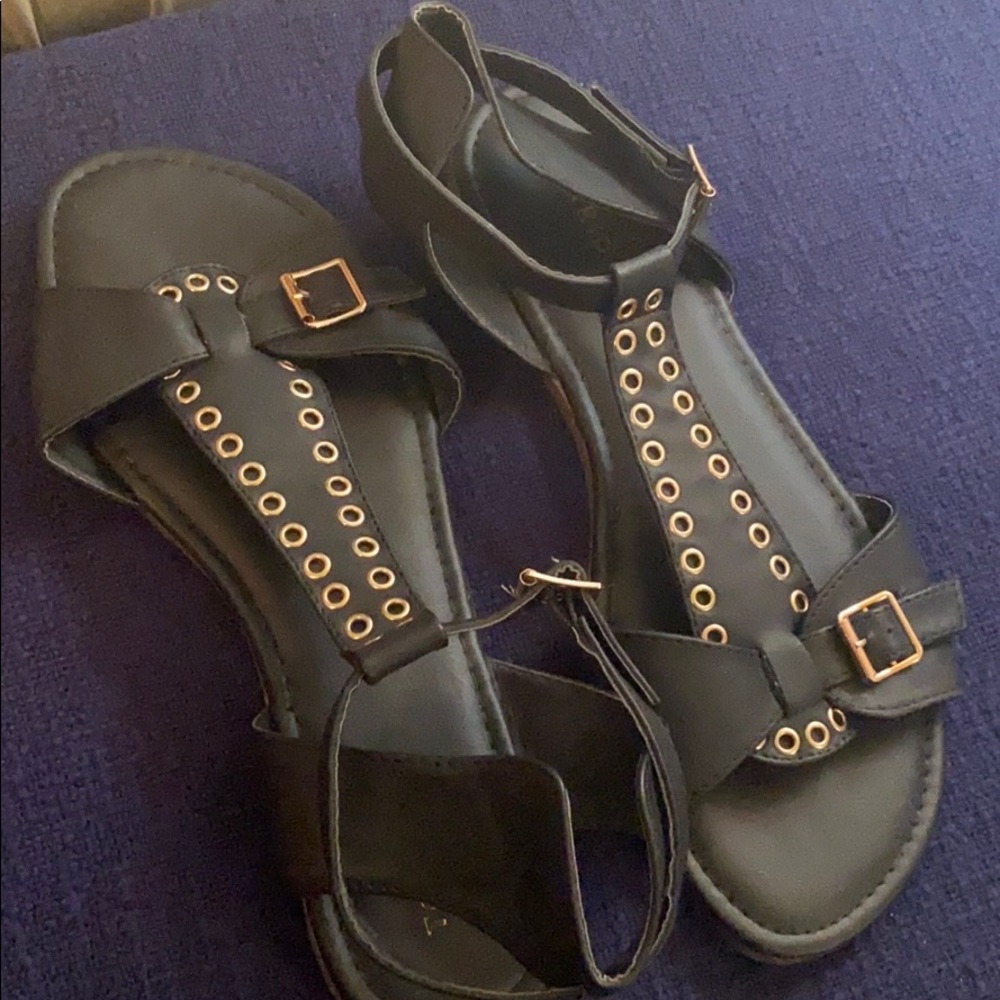 Brown Gladiator Sandals (worn 1 time)